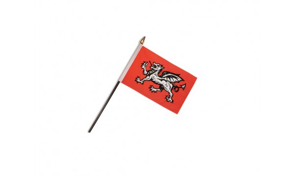English Wessex Dragon Hand Flags (B)